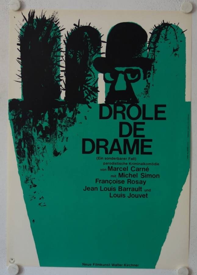 Drole de Drame - Ein sonderbarer Fall originales deutsches Filmplakat (R60s)